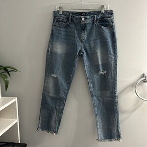 Gap the girlfriend  denim distressed jean